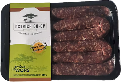 Ubuntu Ostrich Wors <b>(1kg)</b>